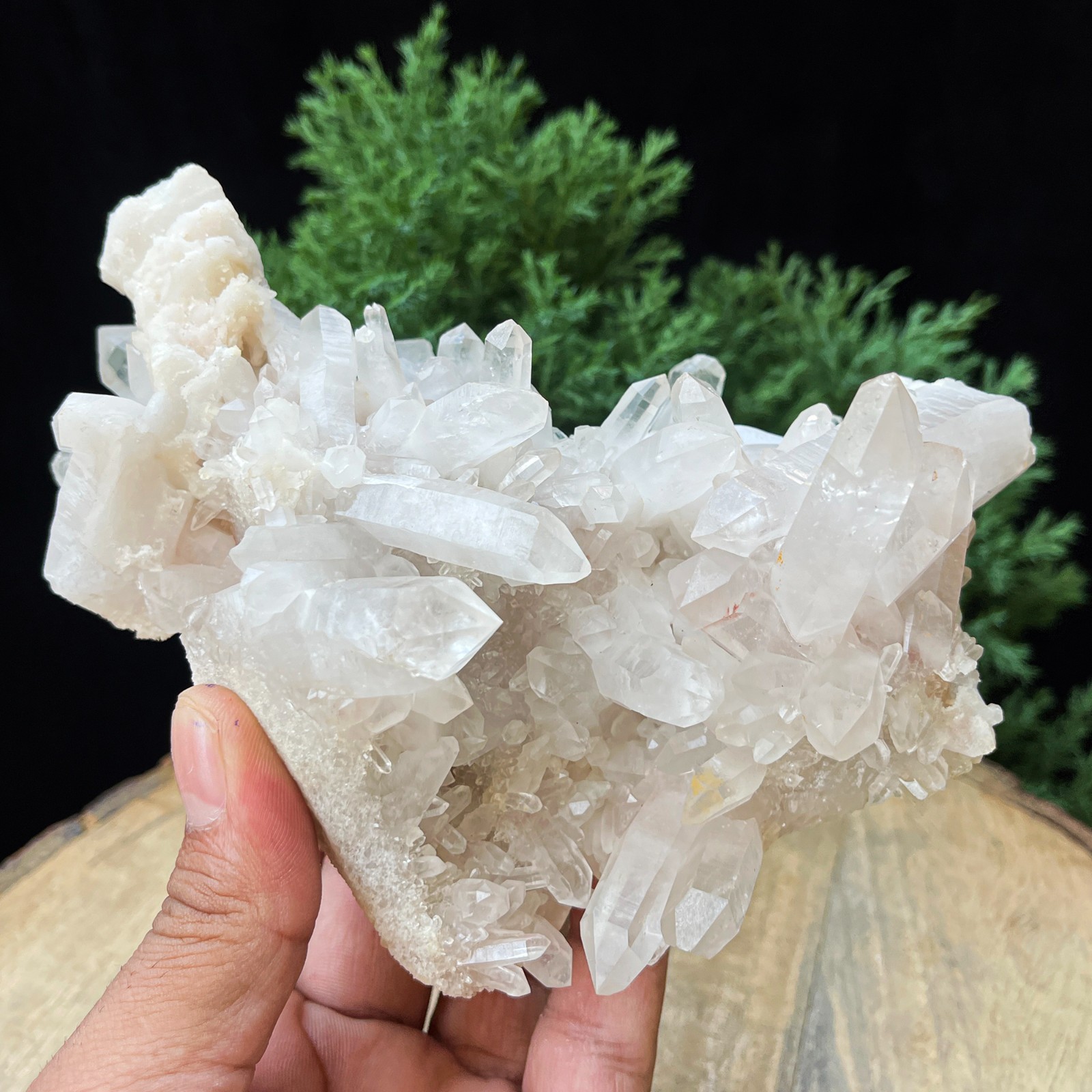 Gorgeous Natural White Himalayan Quartz Raw Minerals Stone 1.69lbs Specimen