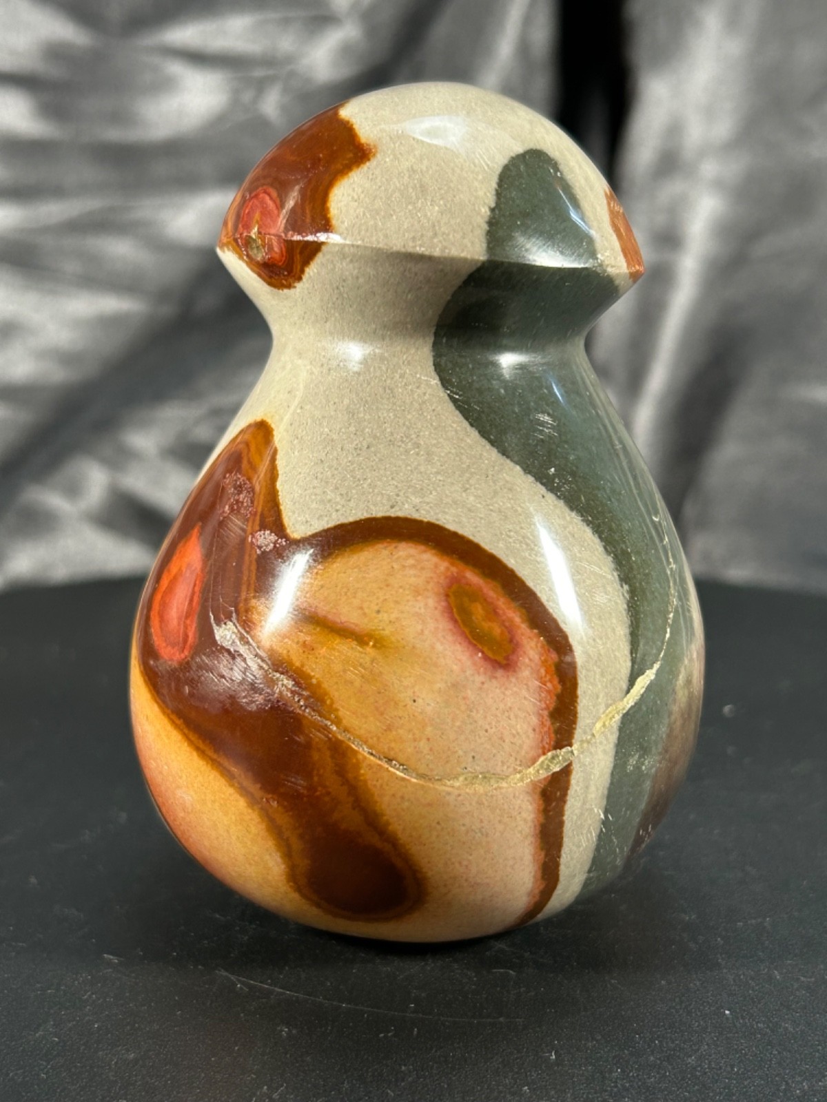 3.85″ Polychrome Jasper Mushie 1lb 3.8oz (562 grams)