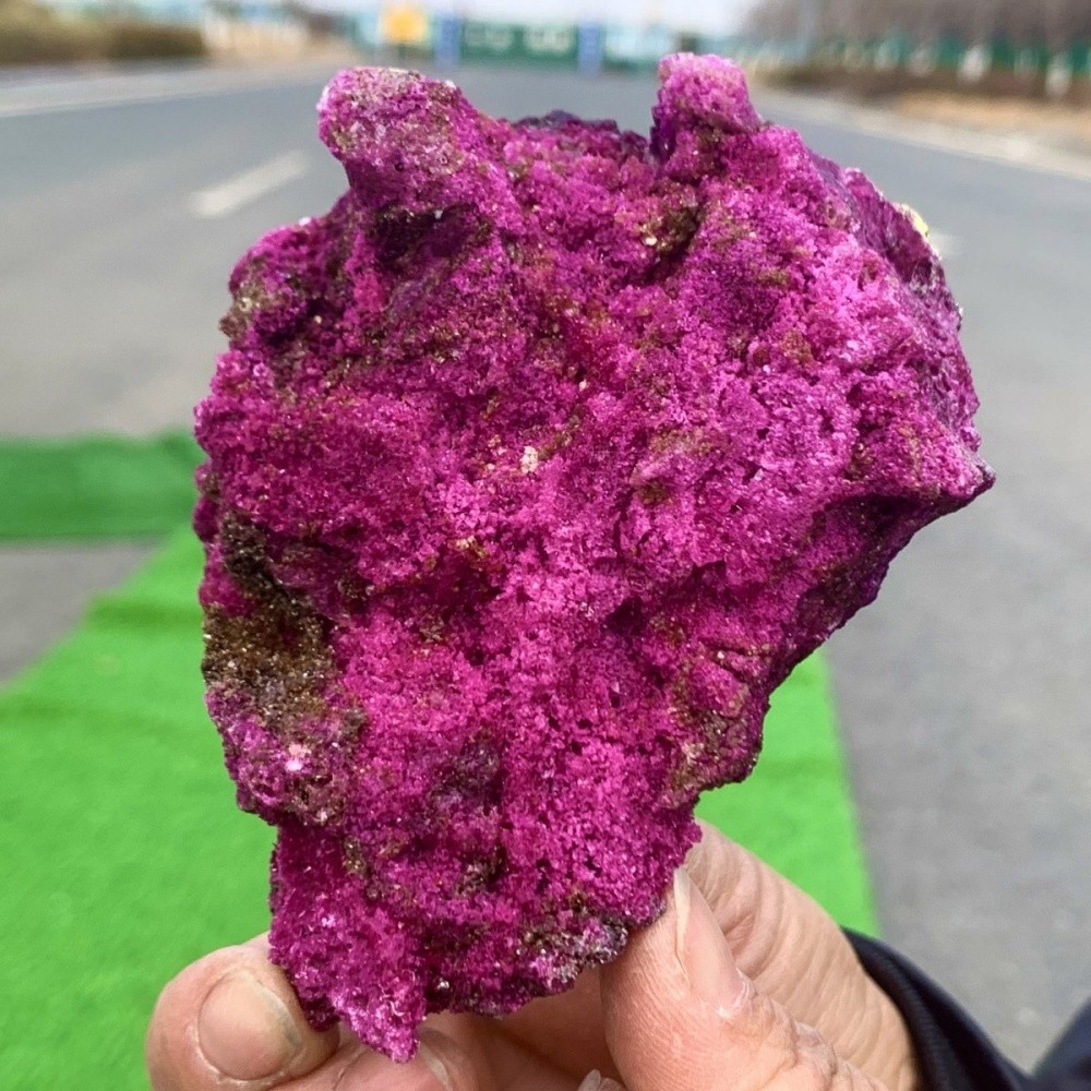 0.5lb Natural Ruby Crystal Raw Stone Mineral Specimen UV Reactive Home Decor