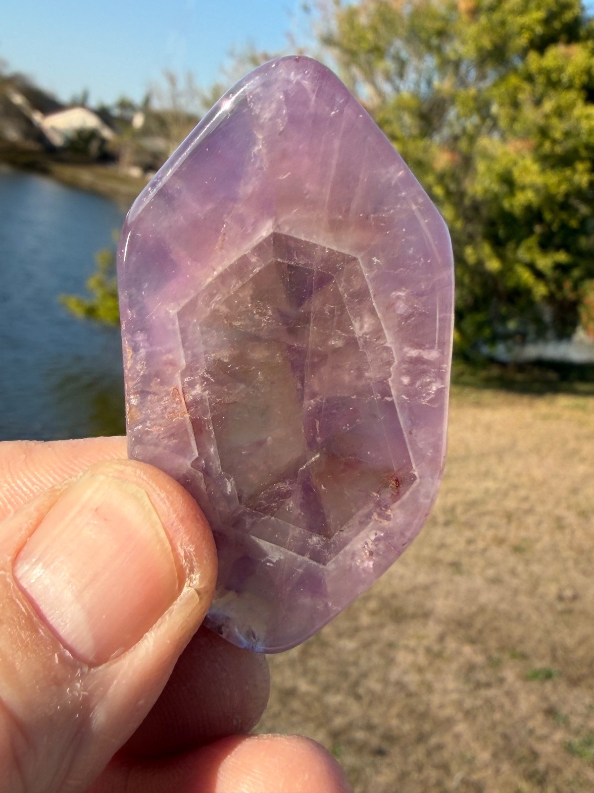 Auralite 23 Polished Slice from Canada 2″ 18 grams