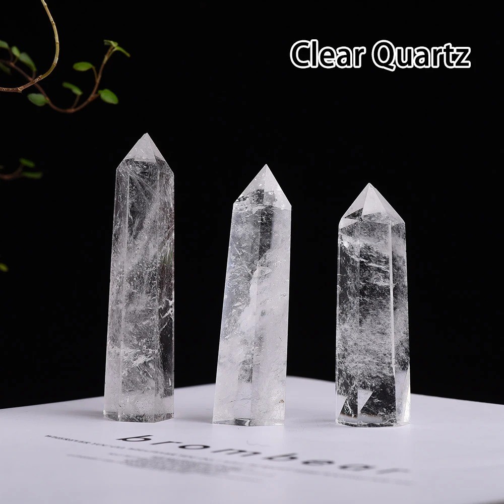 Natural Clear Quartz Crystal Tower Point | White Healing Crystal