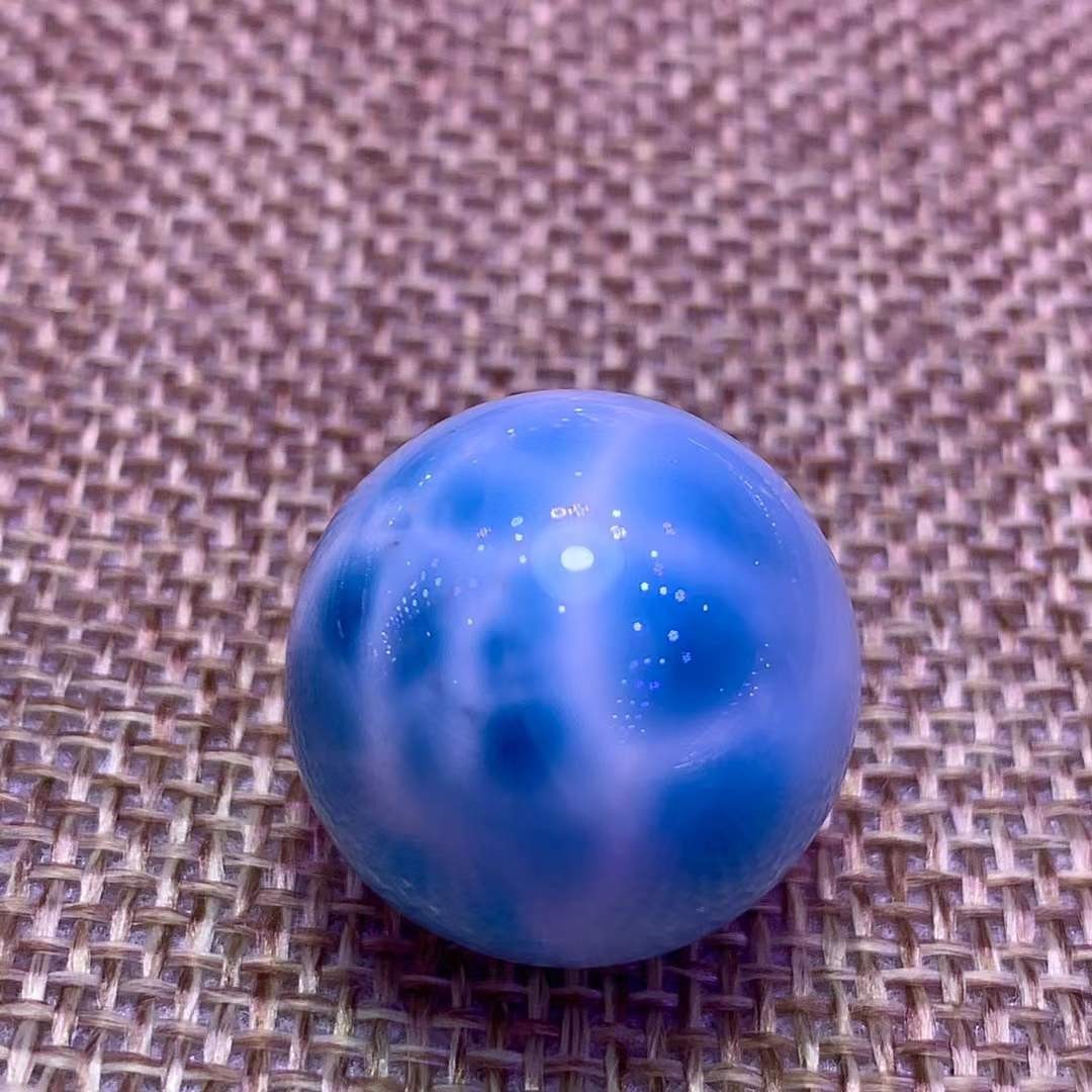 20mm Natural Larimar Gemstone sphere quartz polished ball porose Reiki energy
