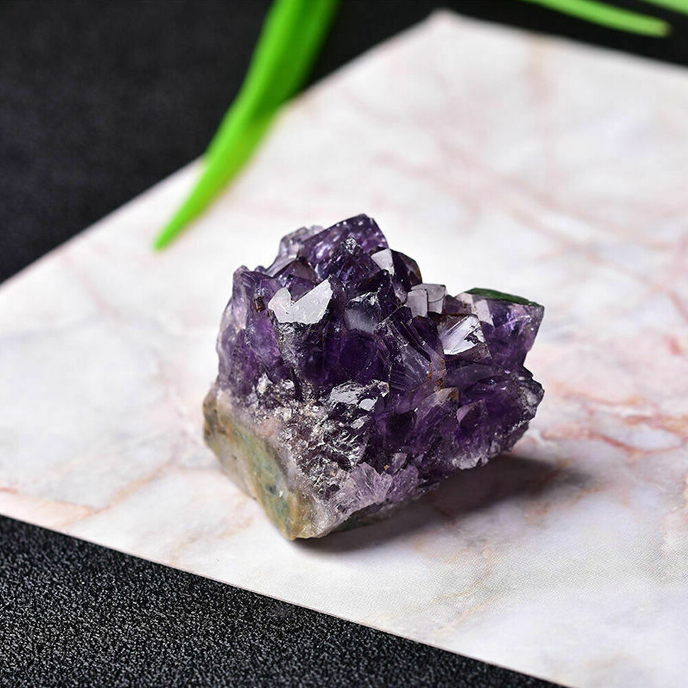 1* Raw Natural Amethyst Quartz Geode Crystal Cluster Healing Specimen-Decoration