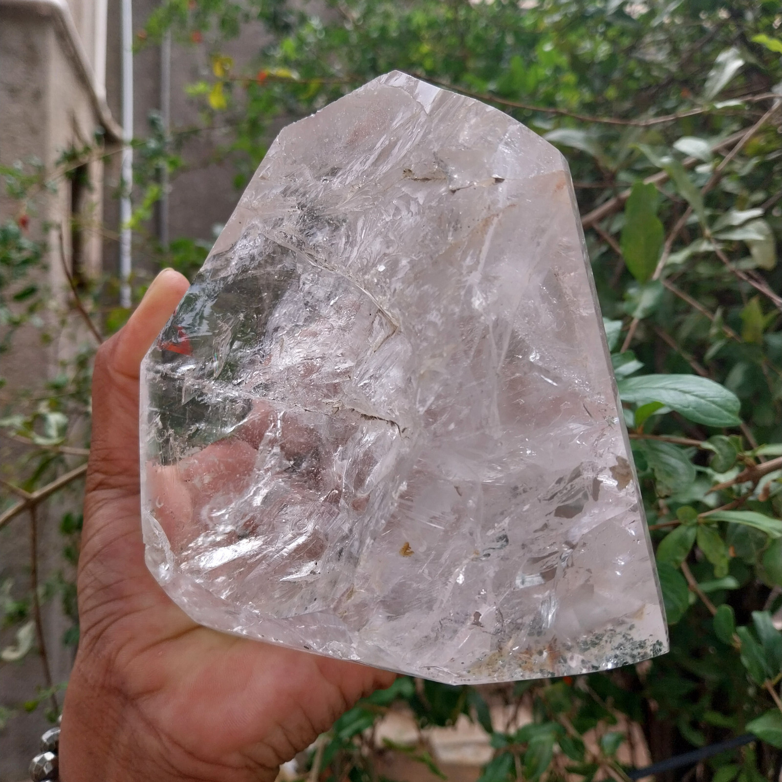 Natural Satyaloka Crystal Rainbow Quartz 1458 Gram