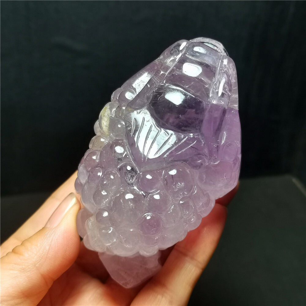 303G Natural Amethyst Four Seasons Garden Phantom Quartz Crystal Handmade BY1299
