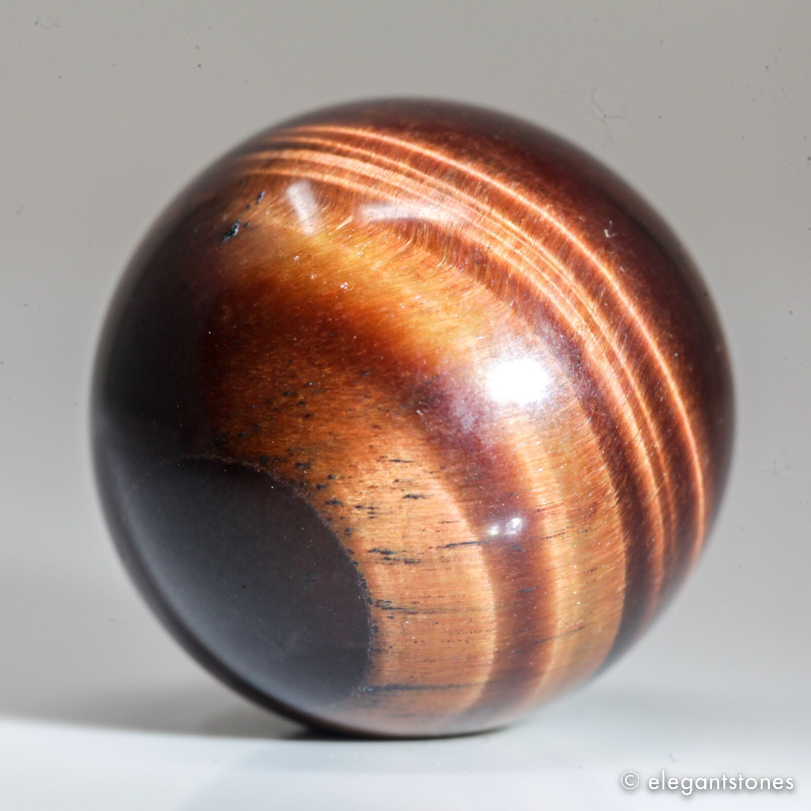 22g25mm Red Tiger Eye Sphere Crystal Ball Natural Quartz Healing Gemstone Chakra