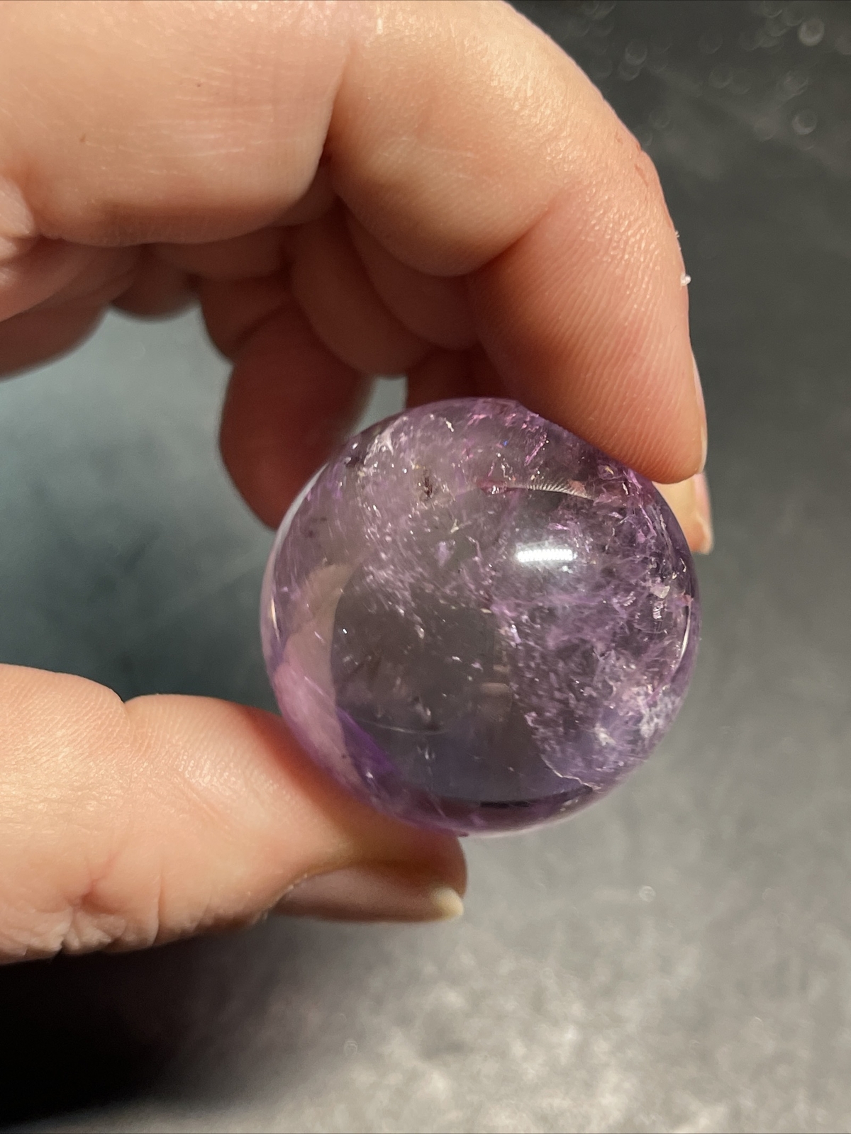 Ametrine Amethyst Citrine Sphere Ball Orb 32.1mm 47g