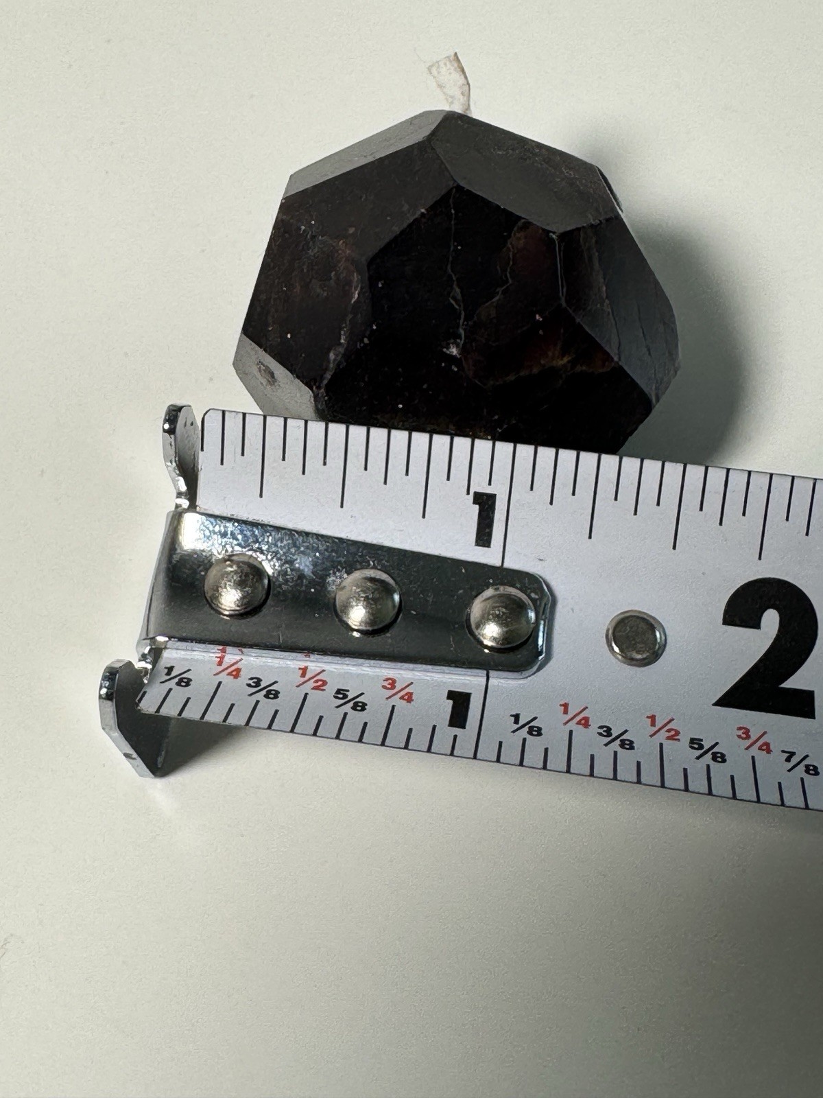 Polished Natural Garnet Crystal Red Dodecahedron Mineral 1.75in 3oz