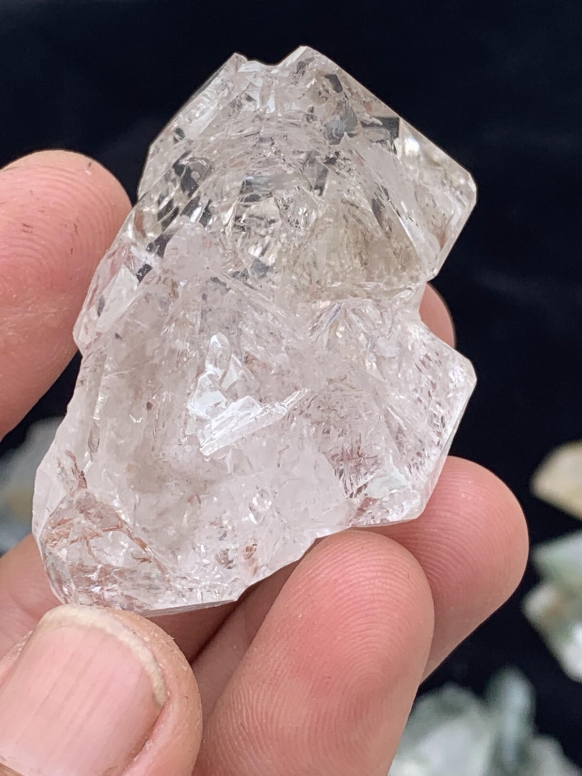 60 Gm Beautiful White Bone Window Quartz Crystal