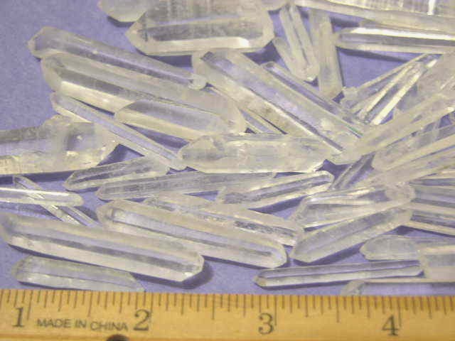 Quartz terminated crystals all natural clear Tibet 20 crystal lot 3/4-1 1/2″