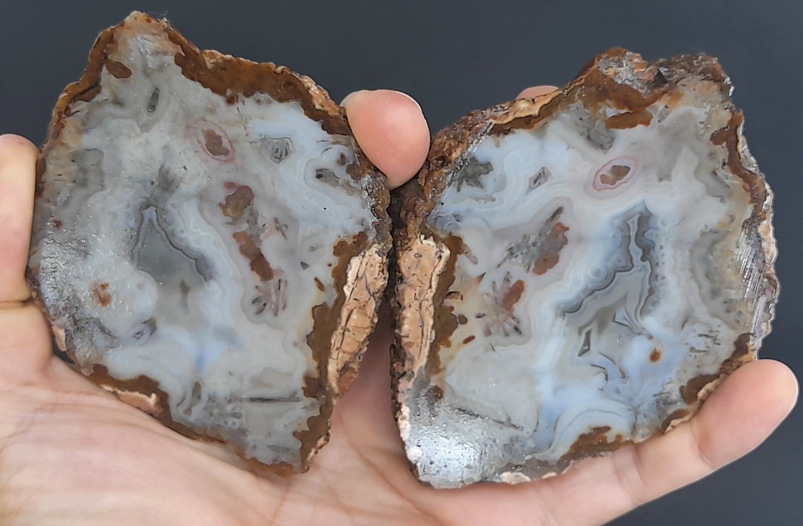 395g/0.87 lb Turkish banded agate stone rough, customs duty included