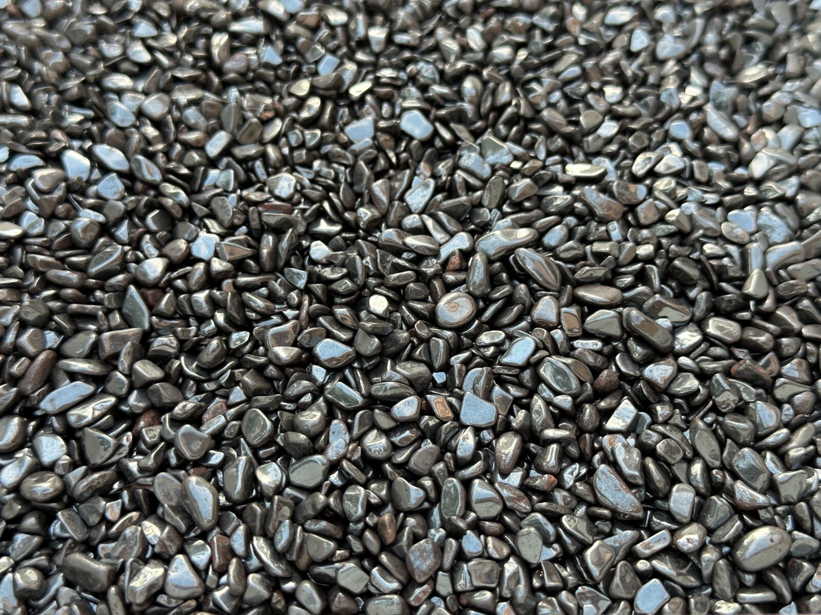 Grade A++ Hematite Semi Tumbled Gemstone Mini Chips 3 – 7 mm,Wholesale Bulk Lot