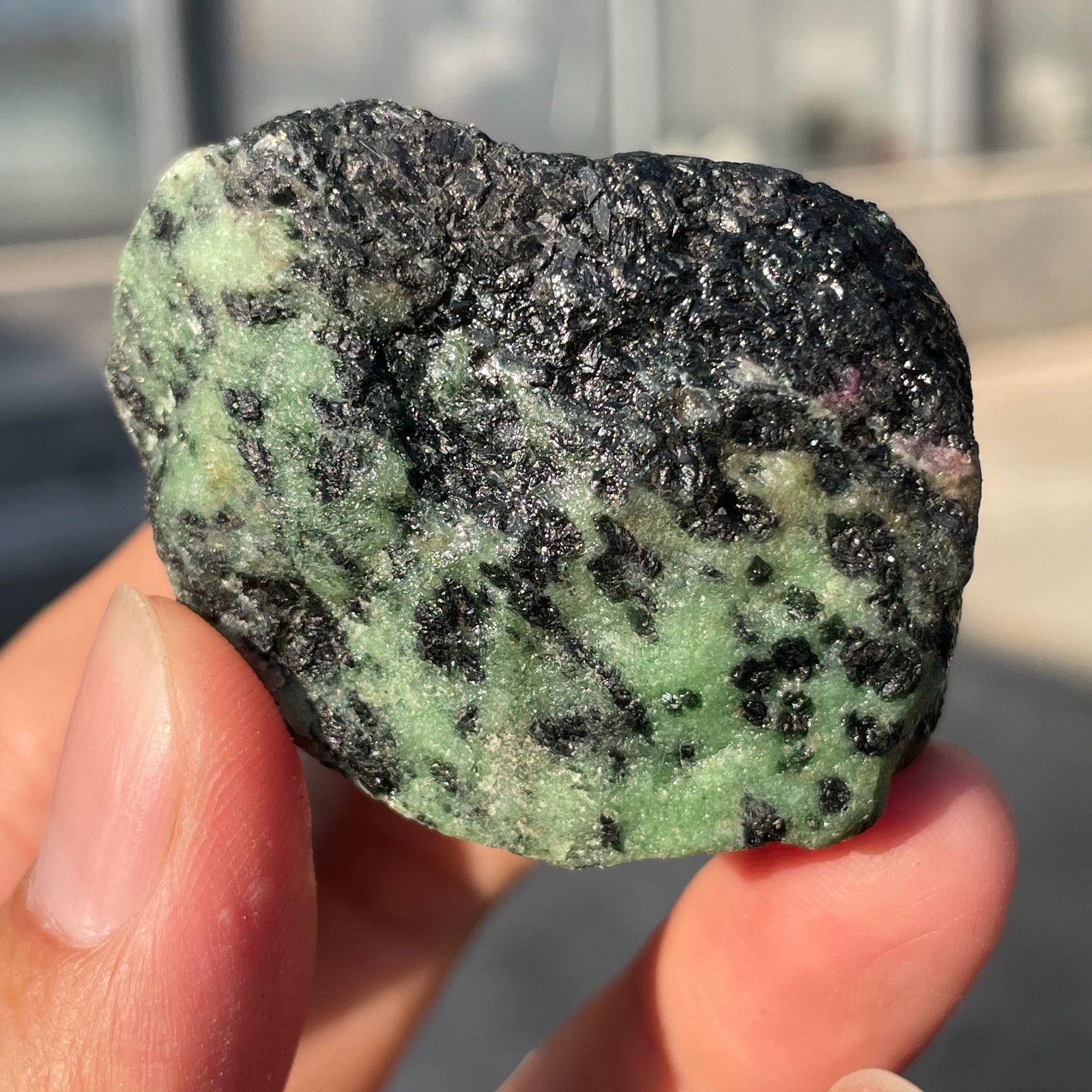 120g Natural Ruby Zoisite Raw Stone Quartz Mineral Specimen Healing