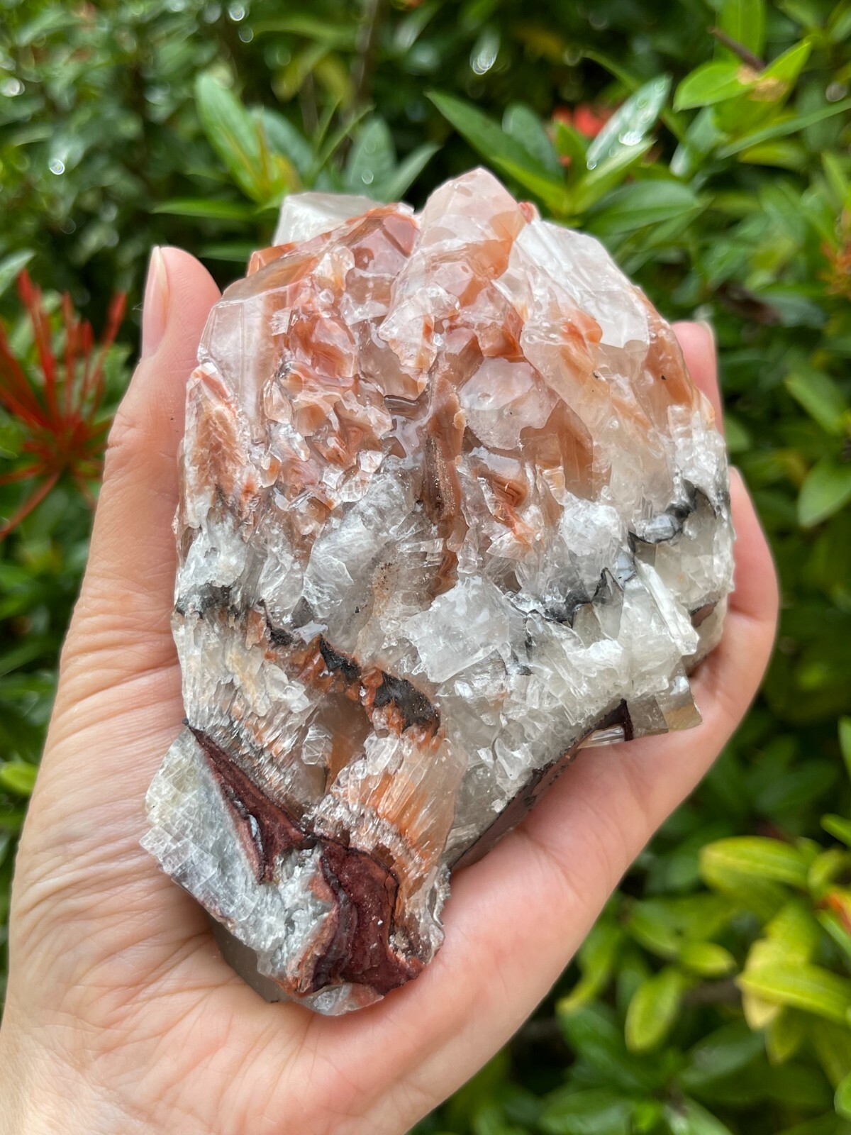 Extra Large Red/Brown Calcite Rough Natural, 4″ – 6″ Raw Calcite Red/Brown