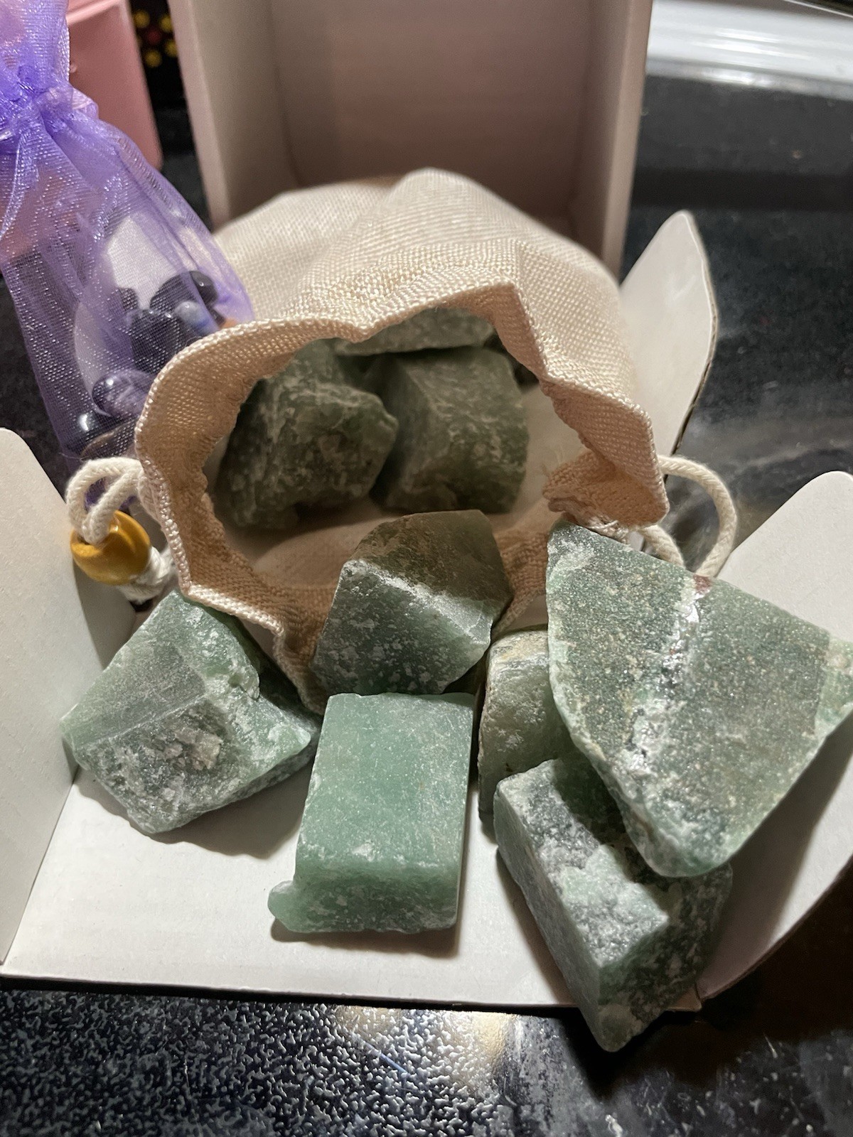 Simurg Raw Green Aventurine, Raw Uncut, 1lb Reiki Crystal Healing