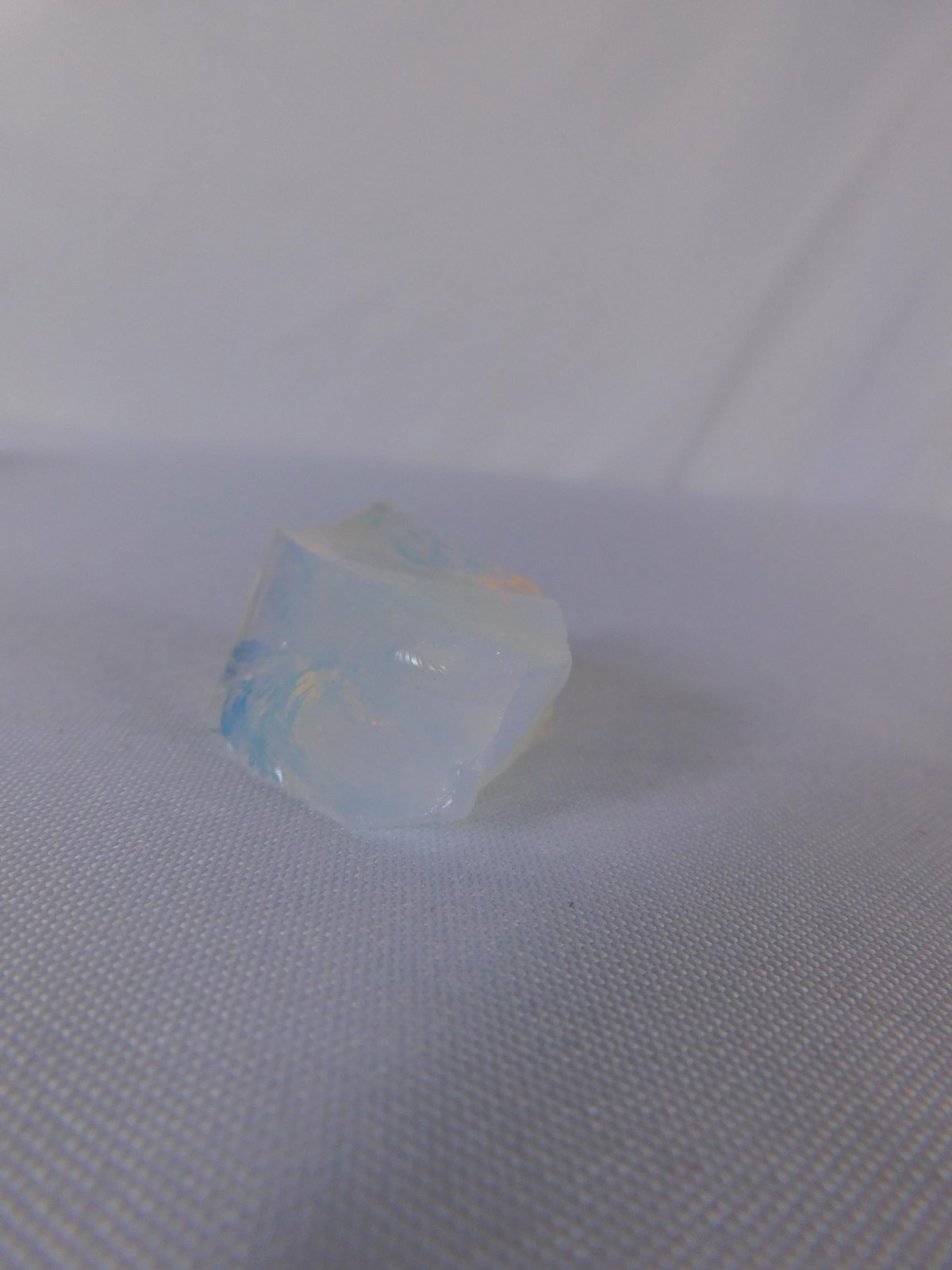 Small Natural Opalite Glass Chunk Iridescent Stone 0.9 Oz Witch Altar Decor