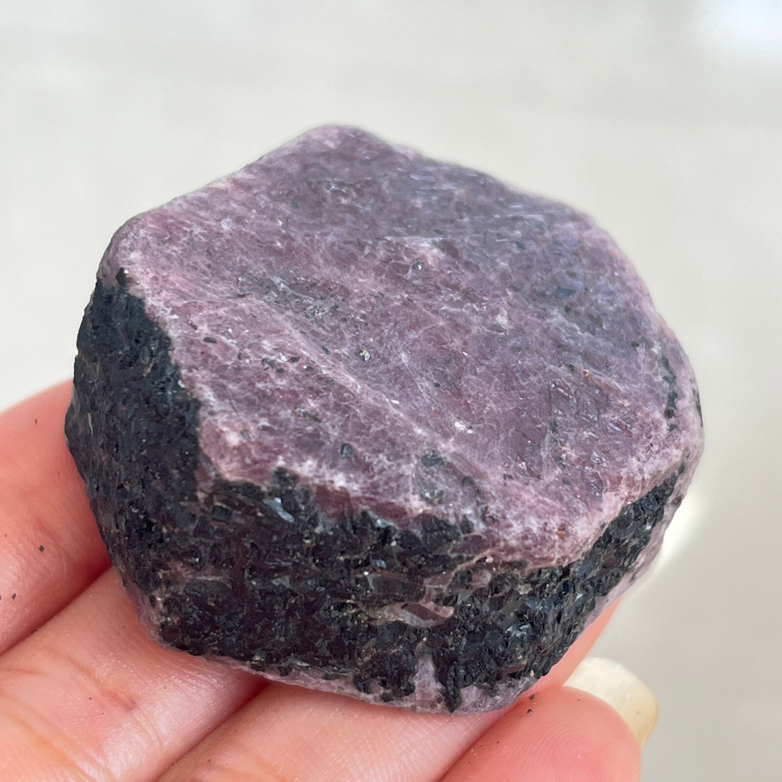 124g Natural Red Corundum Ruby Crystal Rough Mineral Specimen MD10