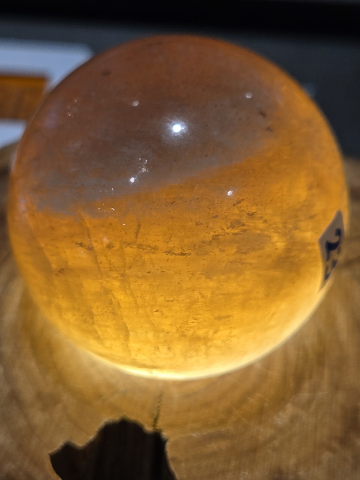Crystal Peach Moonstone/Sunstone Sphere