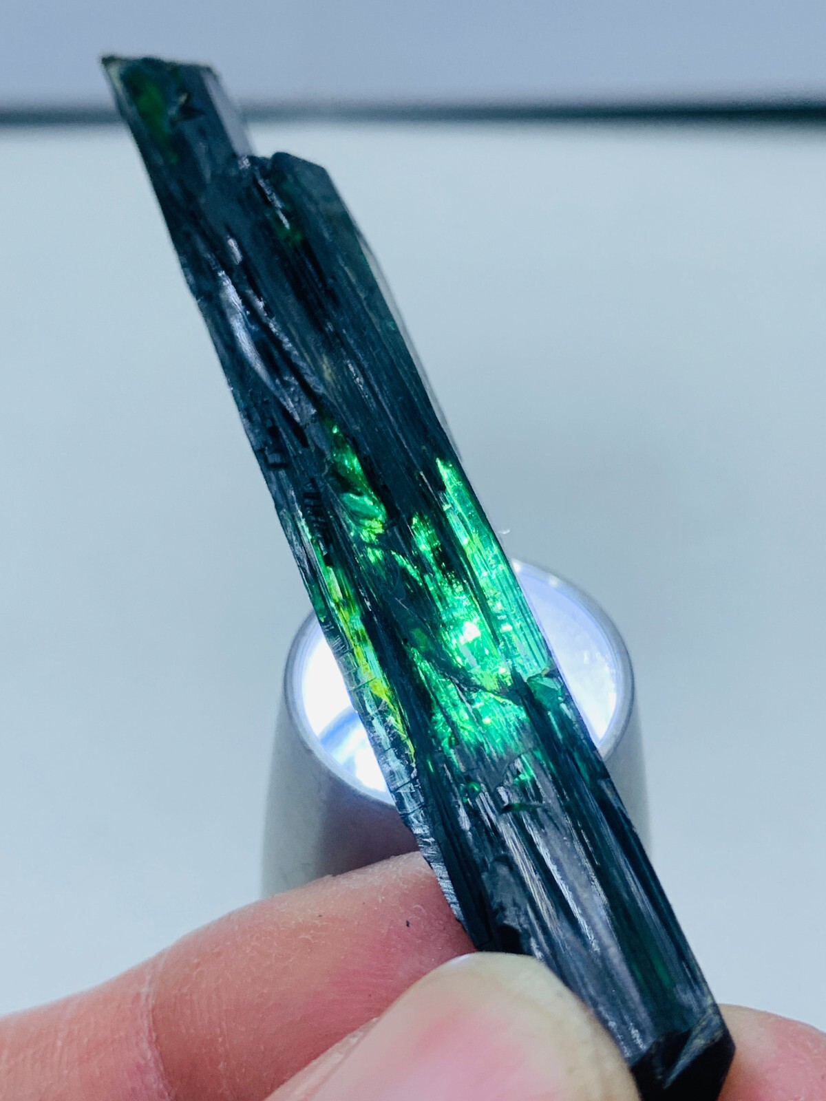 Raw Natural Vivianite Deep Green Crystal Rare Healing Specimen From Brazil 65ct