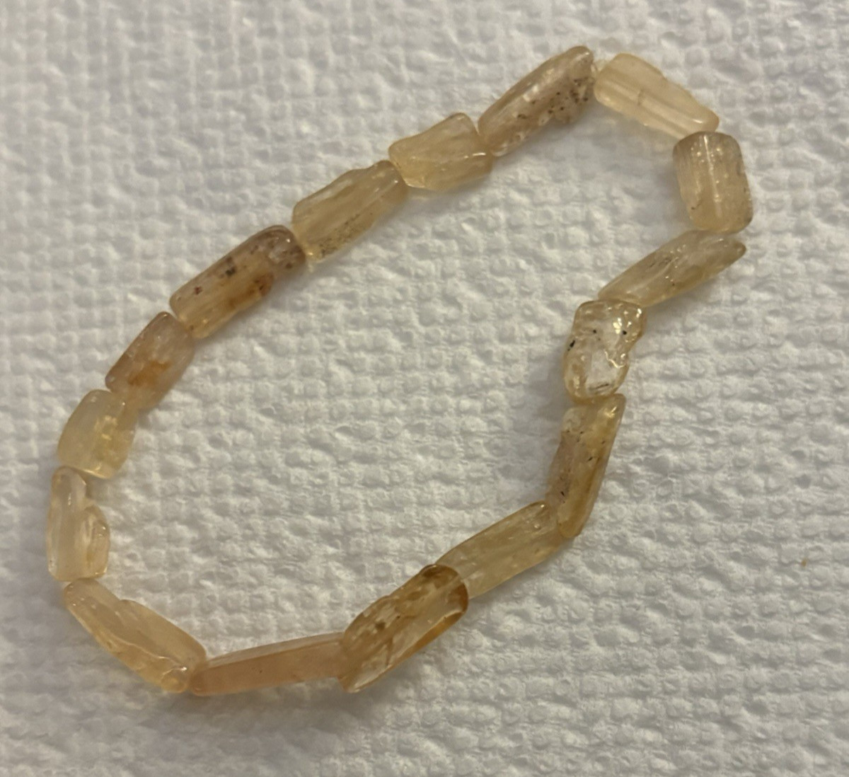 Imperial Topaz Genuine Bracelet ~ 7 Inches ~ 12mm Tumbled Beads