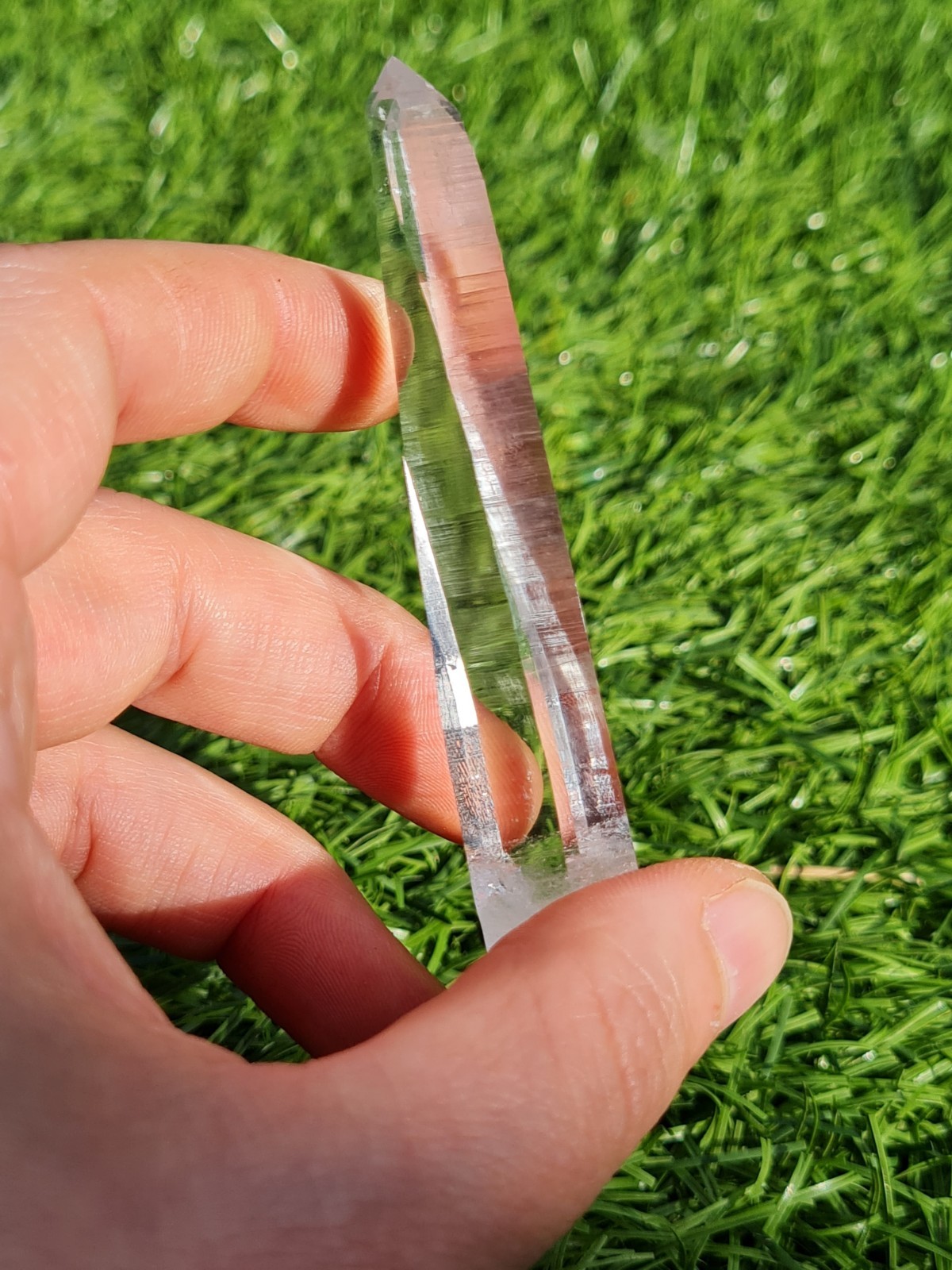 Himalayan Clear Quartz Point Nepal High Clarity Akashic Lines High Altitude 25g