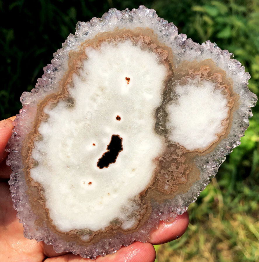 590CT WOW! Boutique Natural Trapiche Star Agate Amethyst Flower Specimen ia3363