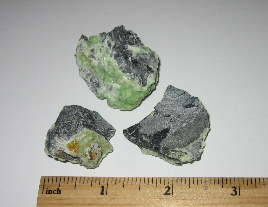 3pc BEAUTIFUL NATURAL 0.9″- 1.5″ LIGHT GREEN WAVELLITE CRYSTAL CLUSTERS ~ 51g *1
