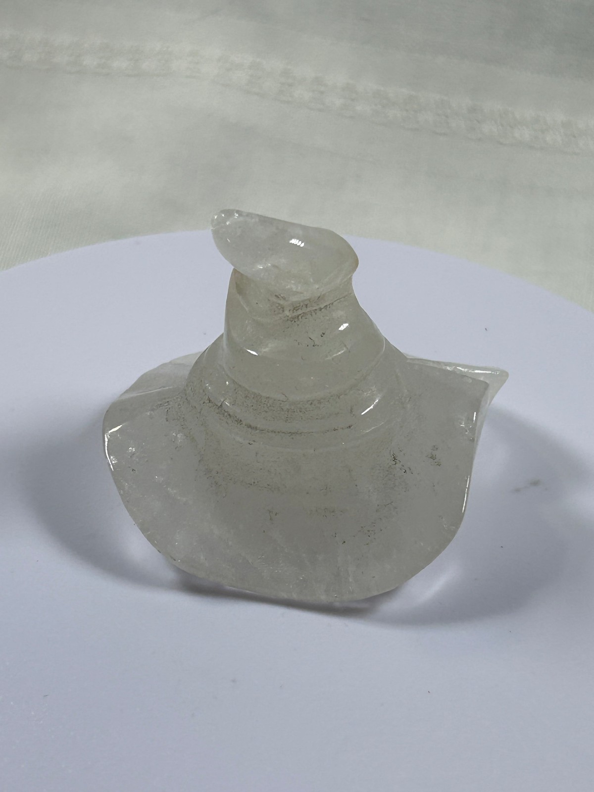(#1193) – Clear Quartz Witch Hat – New