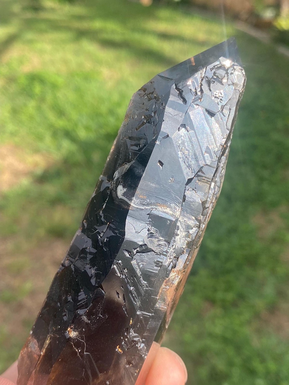 Rare Malawi Smoky Quartz Point! See Video!