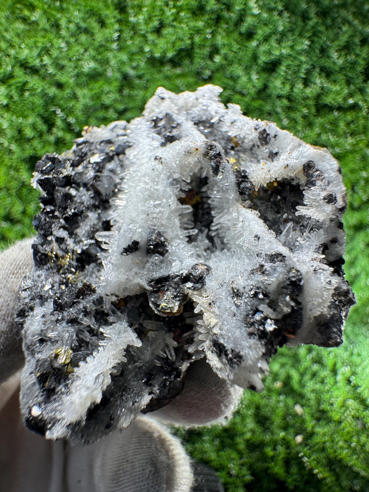 LOOK AT THAT! Cluster of Pyrite, Galena & Quartz from the / N317