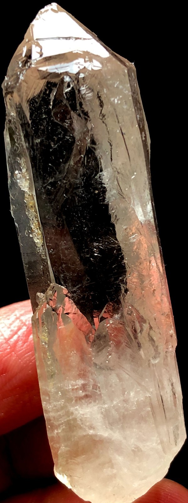 39g 1PC Himalayan Natural singing Lemurian Quartz Lemurian Crystal Point t931