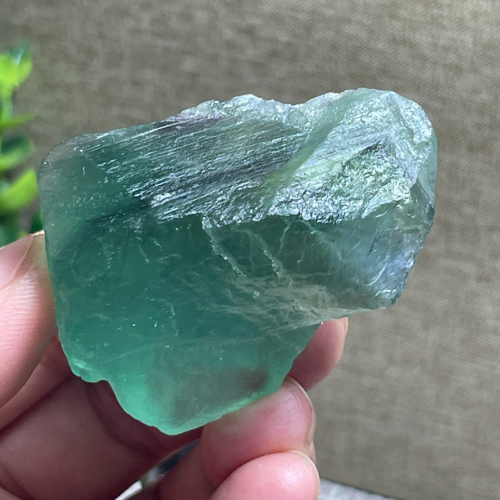 Raw Fluorite Crystals – rainbow – Rough Stone Natural Gemstone 67g E5944