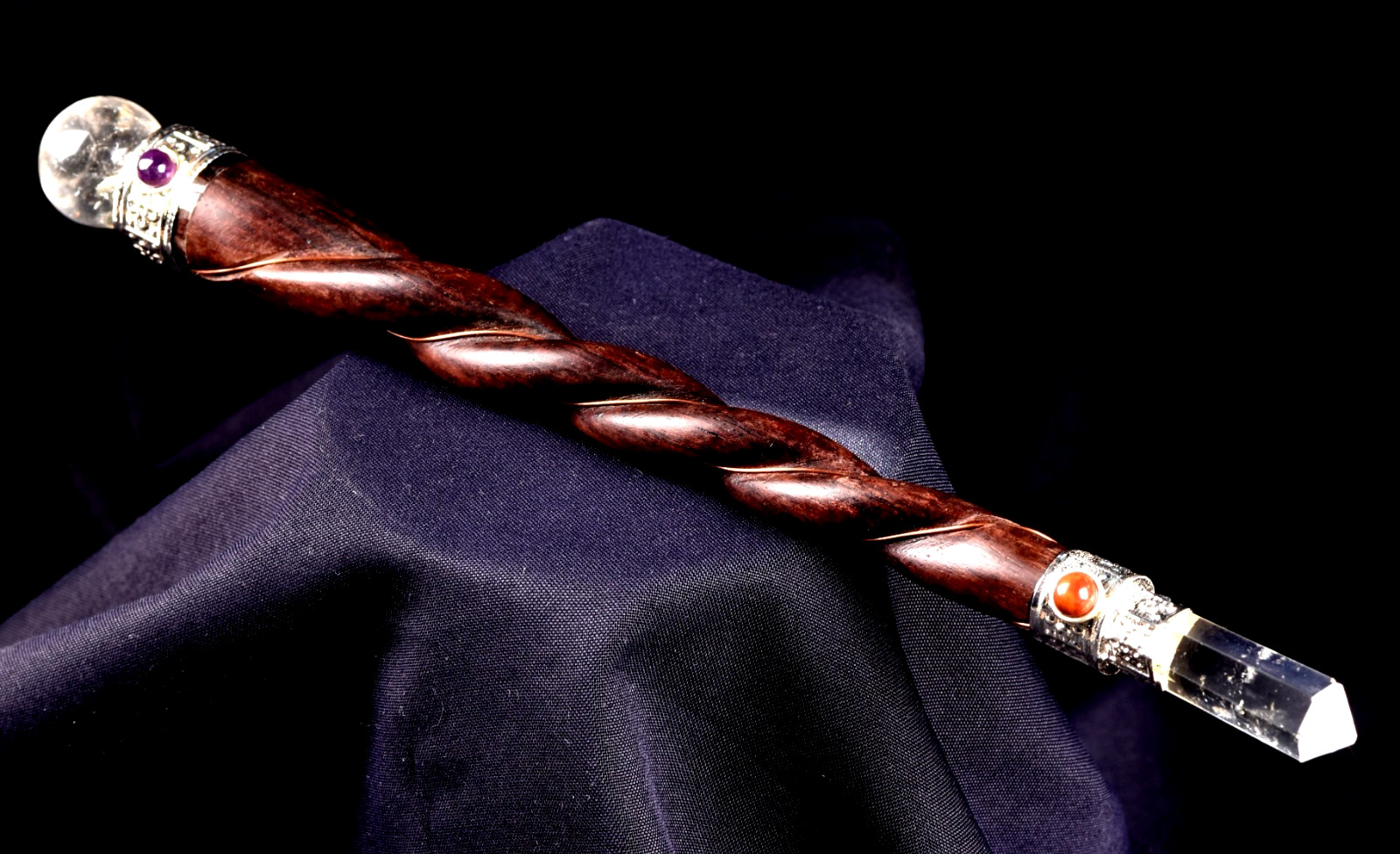 Satyaloka region rosewood generator wand synergy 12 high frequency # 8136