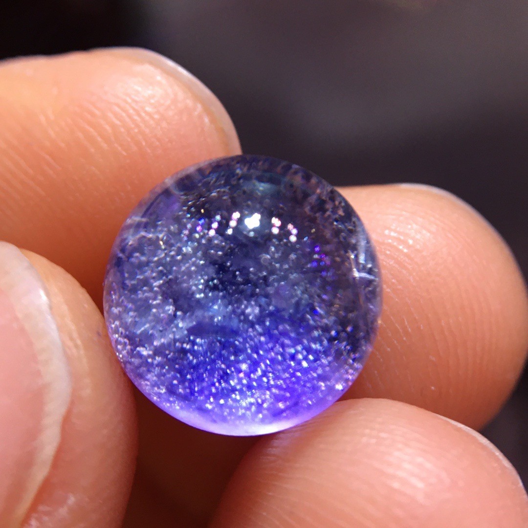 Very Rare NATURAL Beautiful Blue Dumortierite Crystal ballpoint