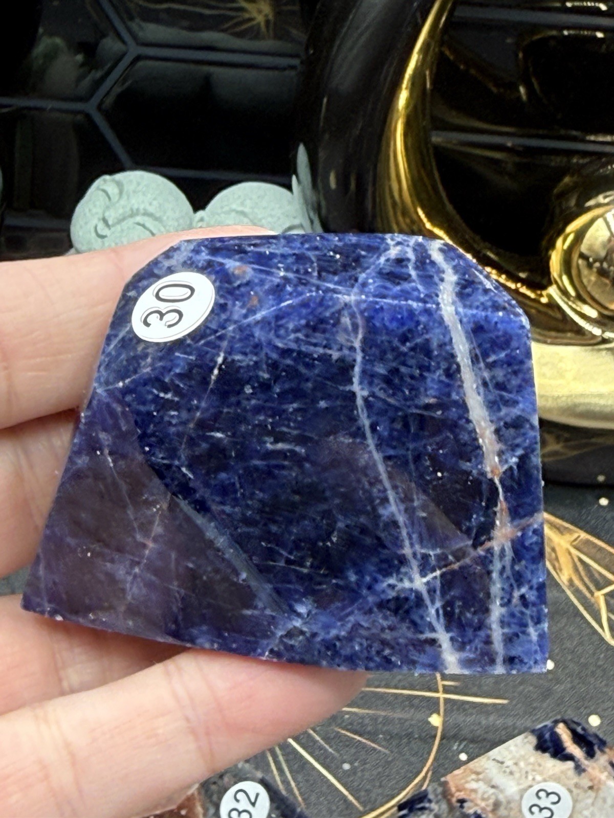Natural Sodalite Freeform HQ Polish really nice! Free shipping