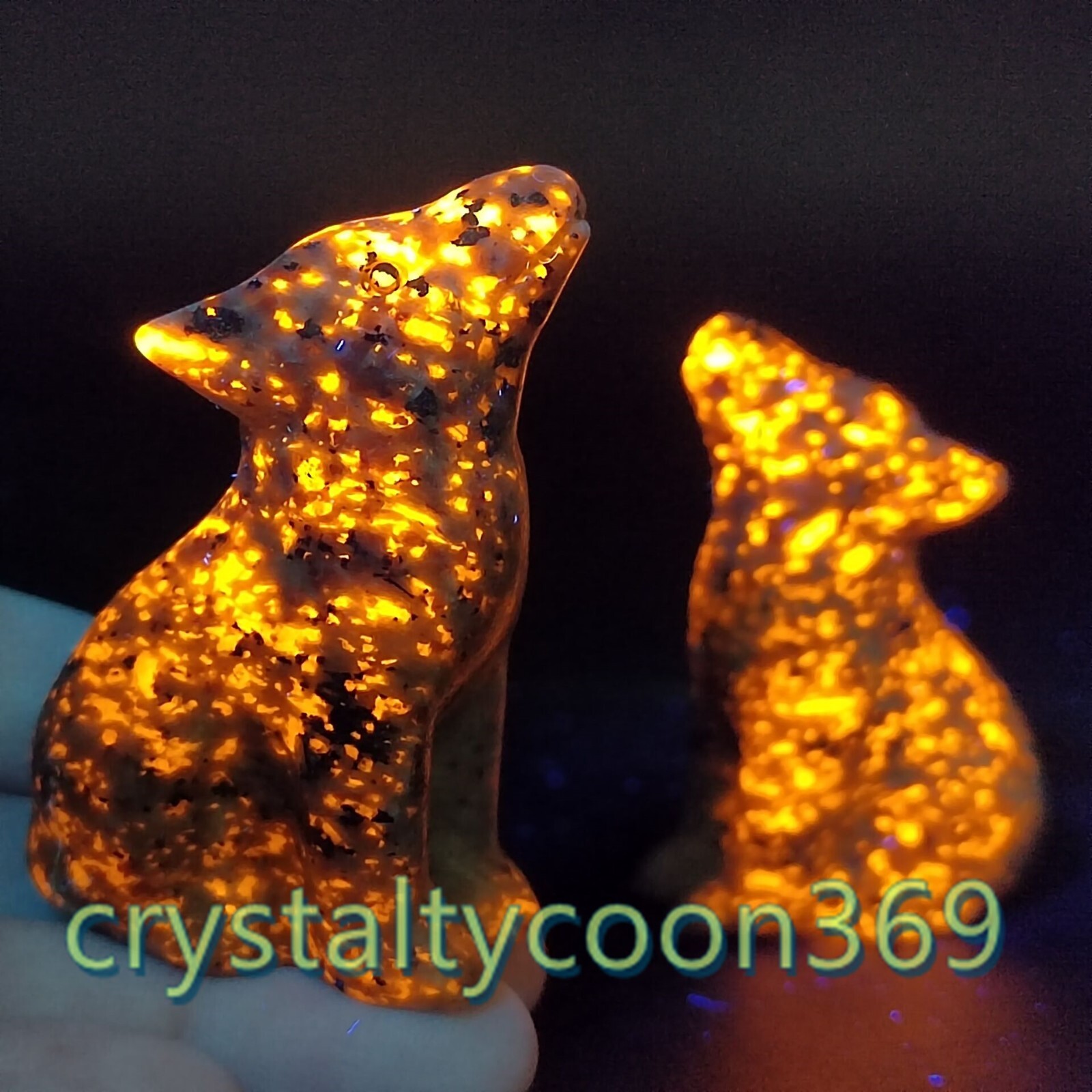 2″ Natural Yooperlite Quartz Skull Carved Crystal Wlof Skull Reiki Healing 1pc