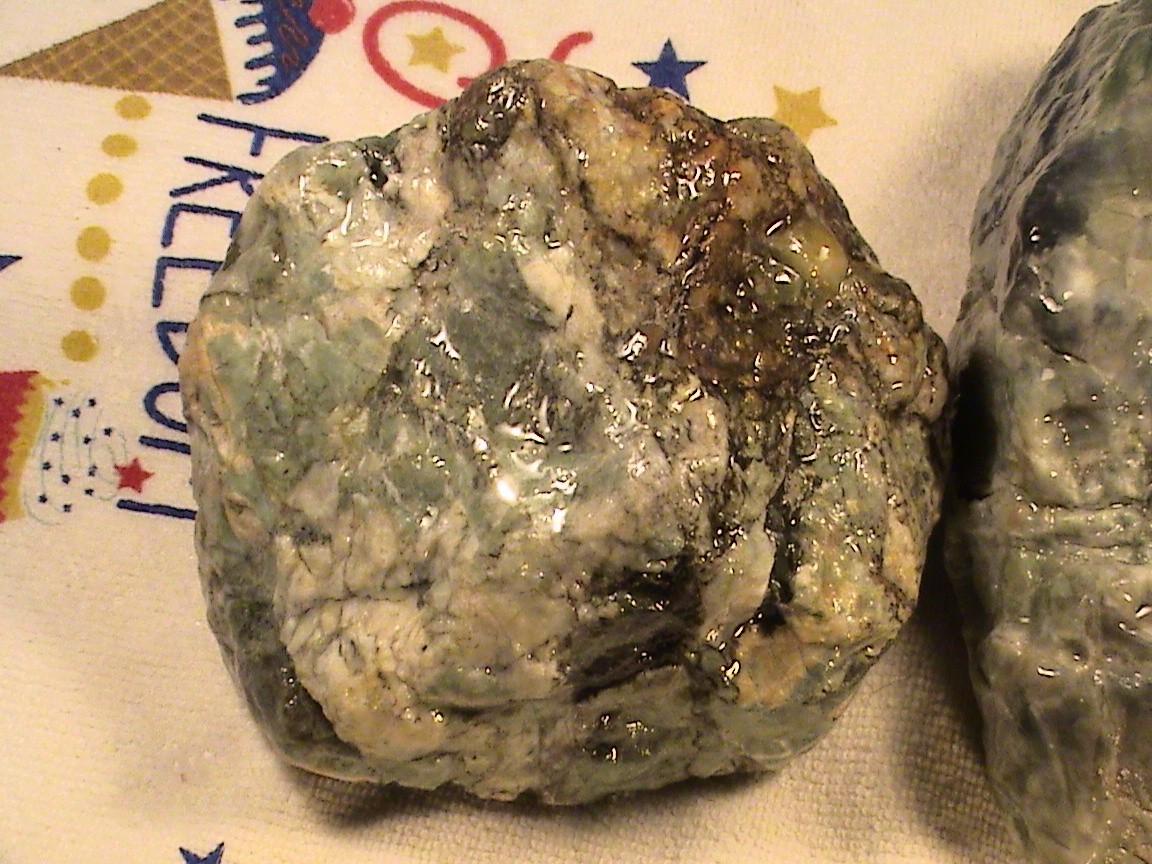 Solid Rough Green Jasper Agates Lot, Natural Lapidary Rocks, 6 LBS, 13 OZ, #R255