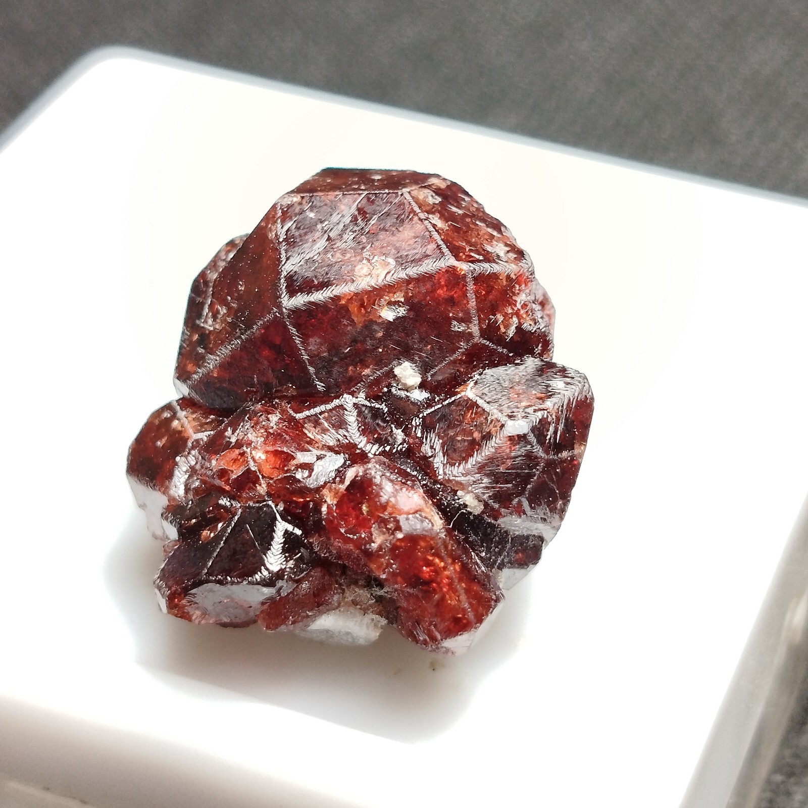 Red Garnet Crystal With Nice Luster From Skardu Pakistan 12 Grams