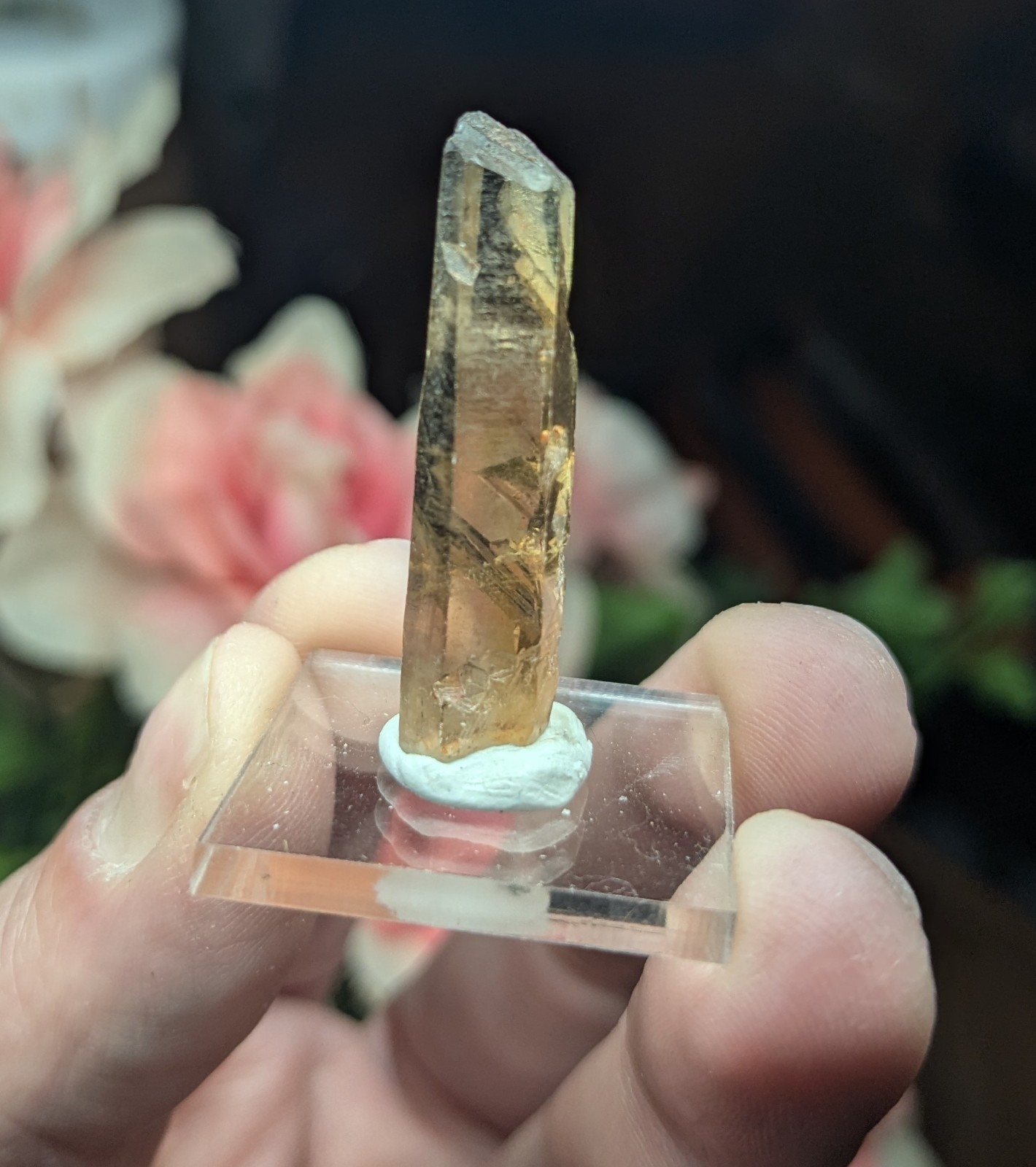 Natural Raw Smokey Citrine With Phantoms