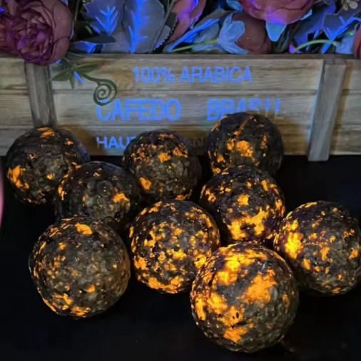 Natural Yooperlite Ball Stone UV Reactive Collector Gift Home Decor