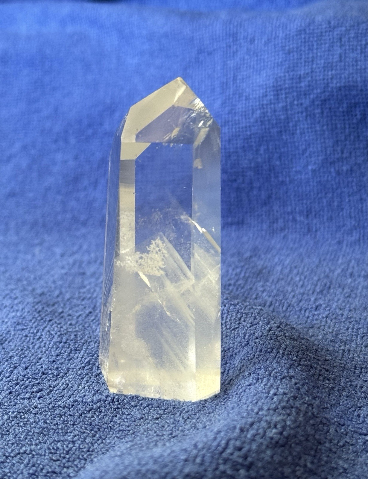 Clear Quartz Crystal With Multiple Phantoms