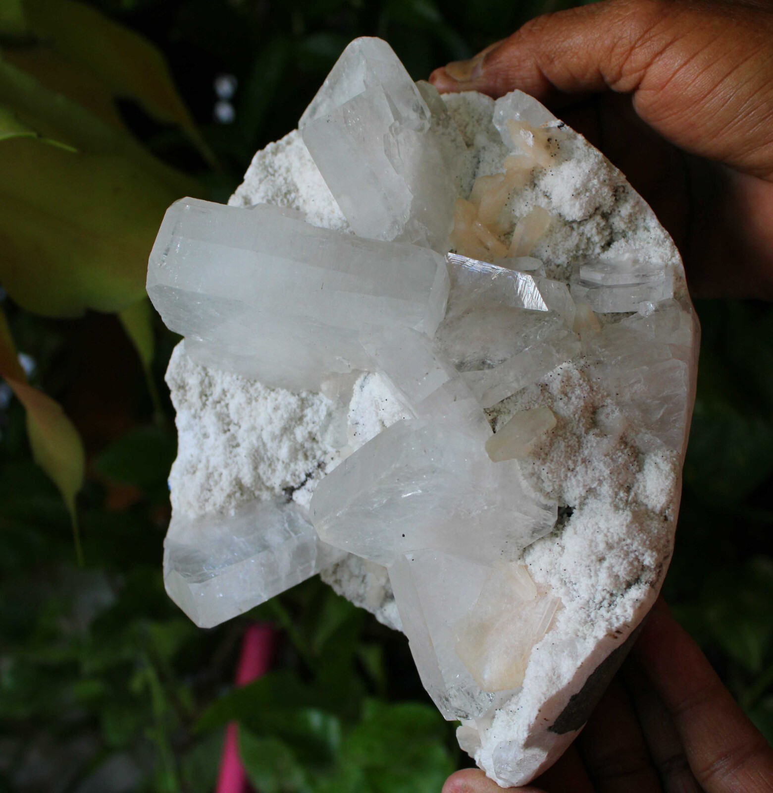 Apophyllite Crystals , Cubes On Matrix Minerals Specimen ( 20×15 Cm’s )