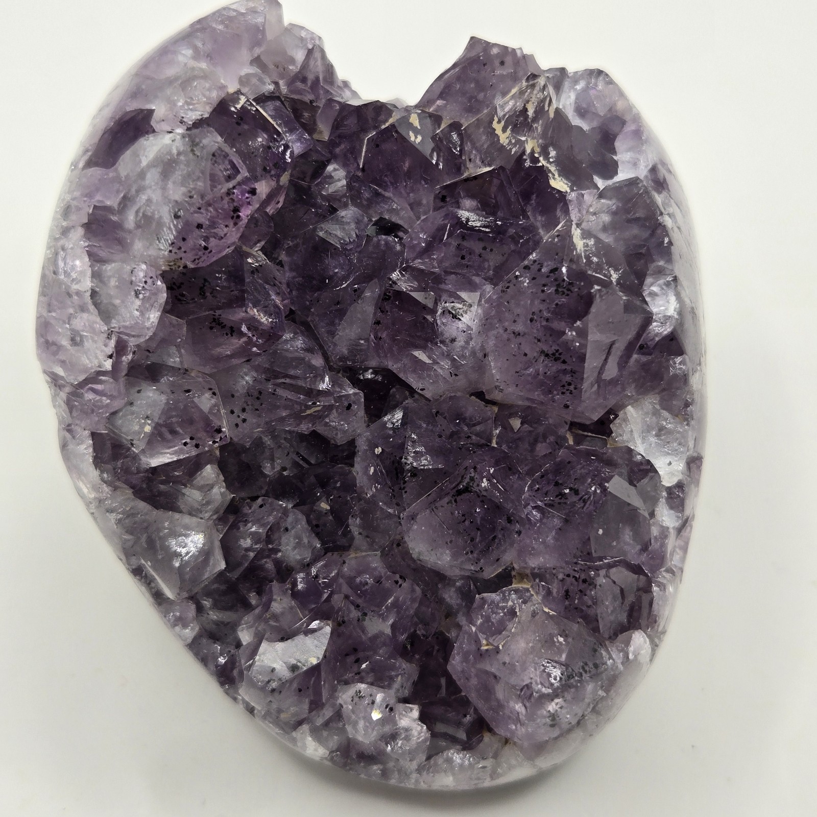Polished Cut Base Geode Natural Specimen Amethyst Crystal Cluster