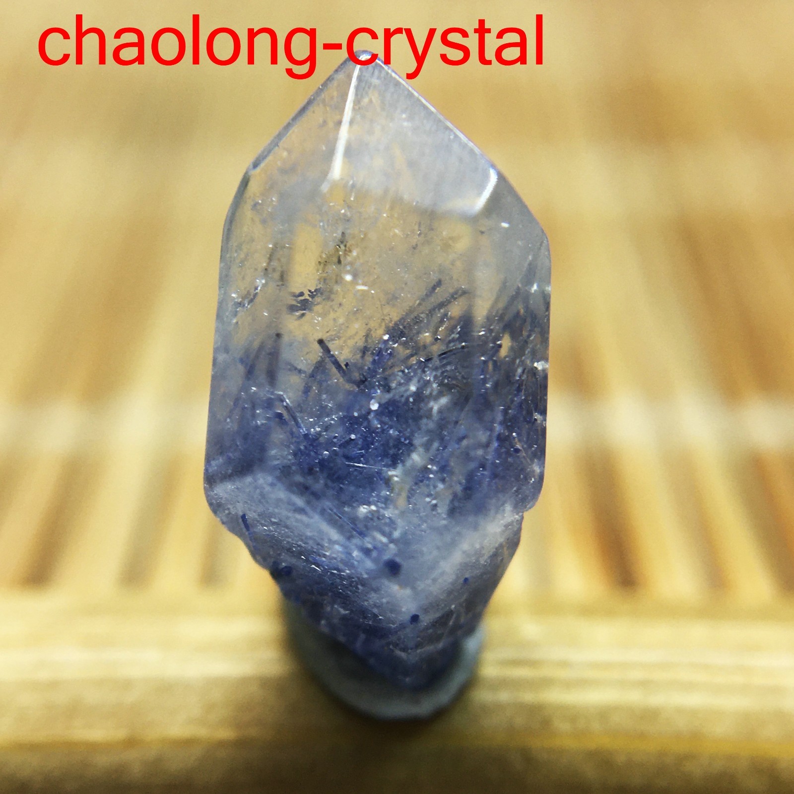 1.5Ct Very Rare NATURAL Beautiful Blue Dumortierite Quartz Crystal Specimen 1016