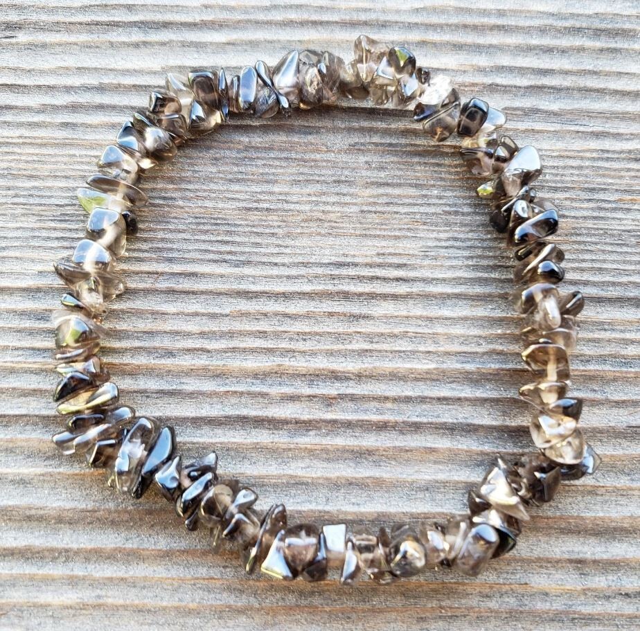 BANISH BAD ENERGY STONE GEMSTONE STRETCHY CHIP BRACELET SET