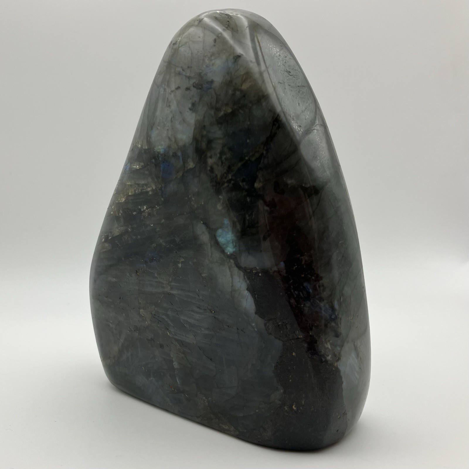 99mm XL 1+LB Rainbow Labradorite Freeform Tower Crystal Gemstone Specimen 504g
