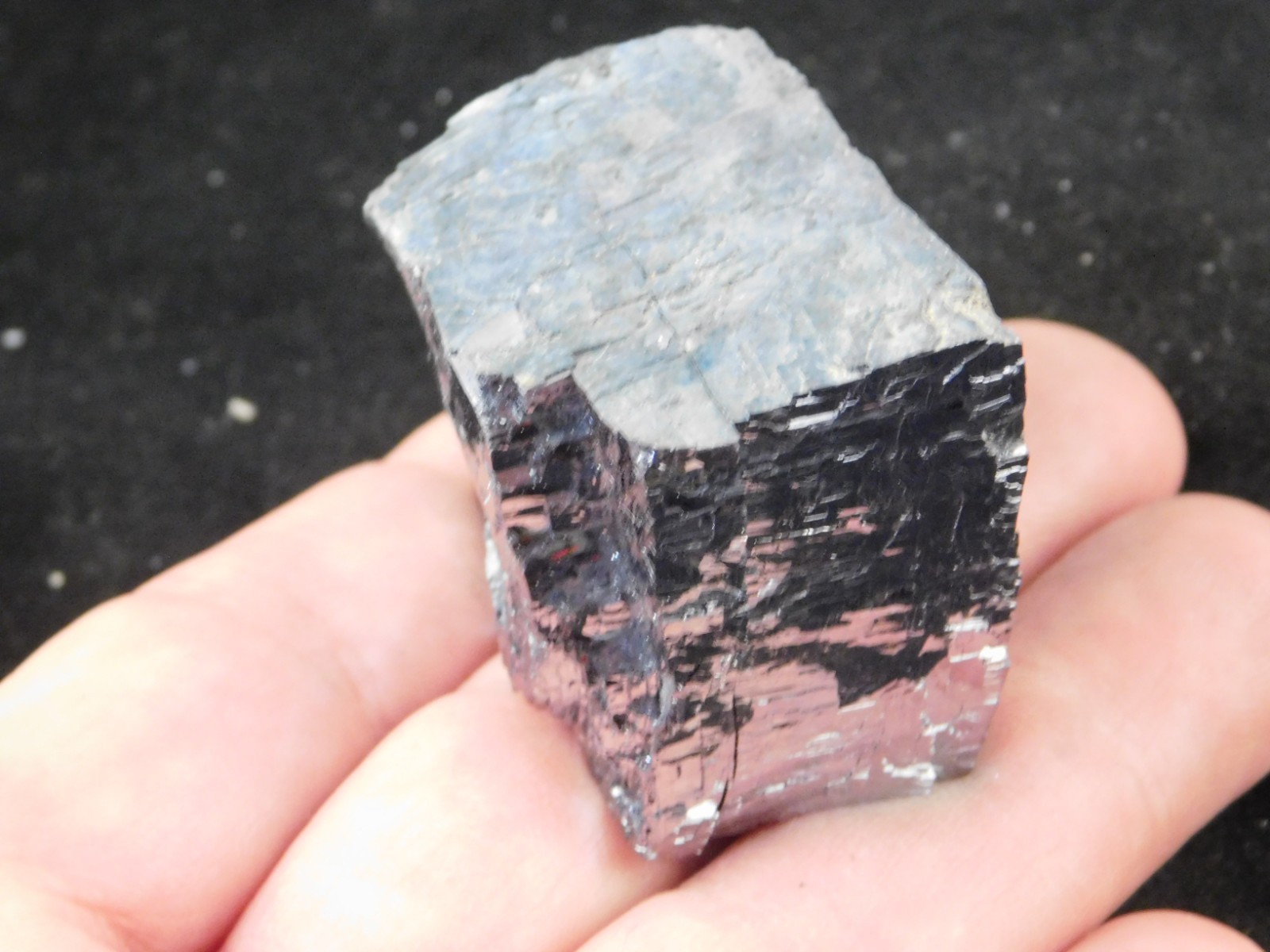Larger! Super Shiny Stepped GALENA Crystal CUBE 100% Natural Missouri 231gr