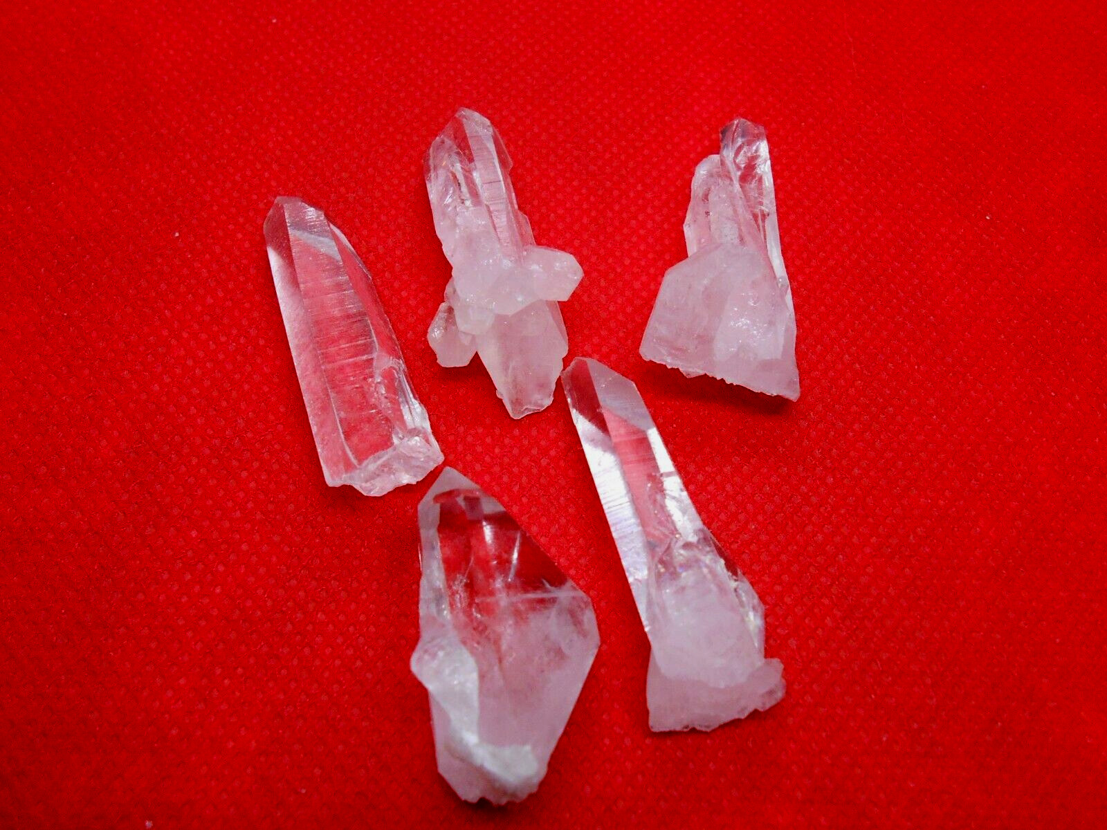 Arkansas Crystal Quartz – Small Points from Arkansas Crystal Mine -5Pieces-4H