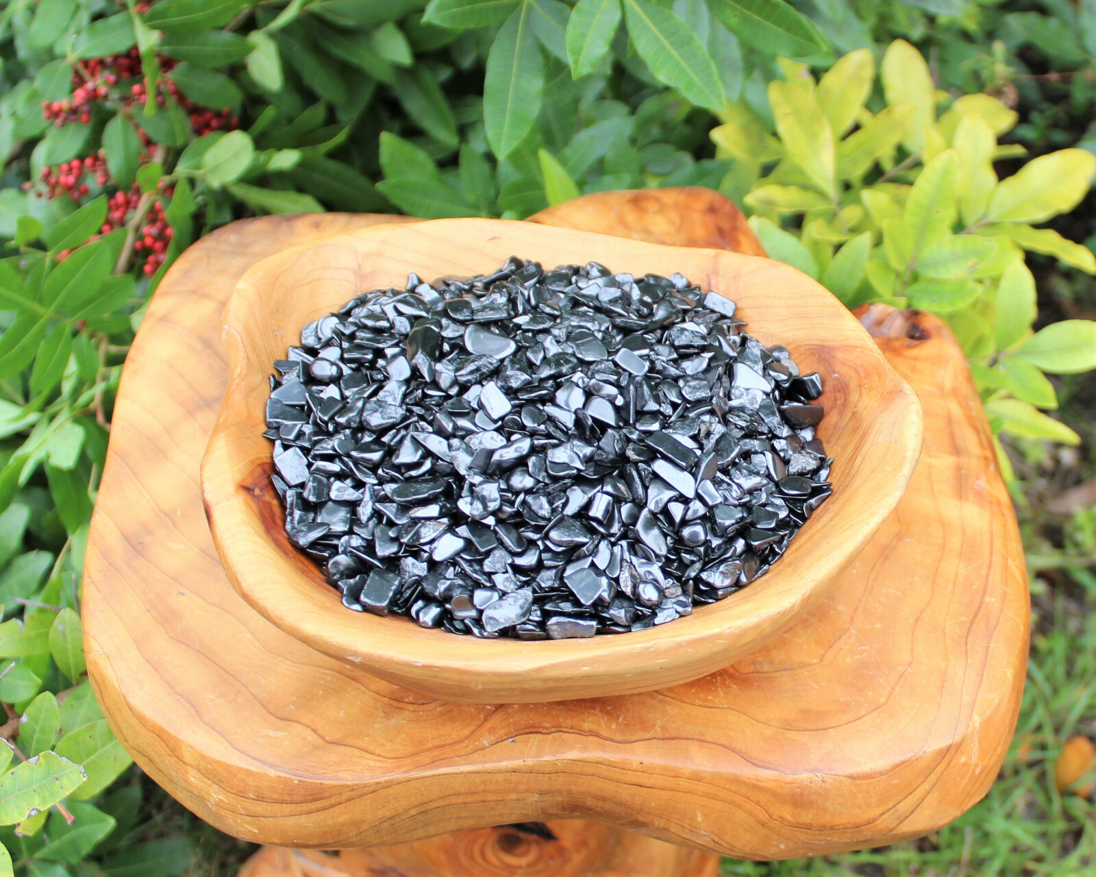 Shungite Semi Tumbled Gemstone Mini Chips 5-15 mm Wholesale Bulk Lots