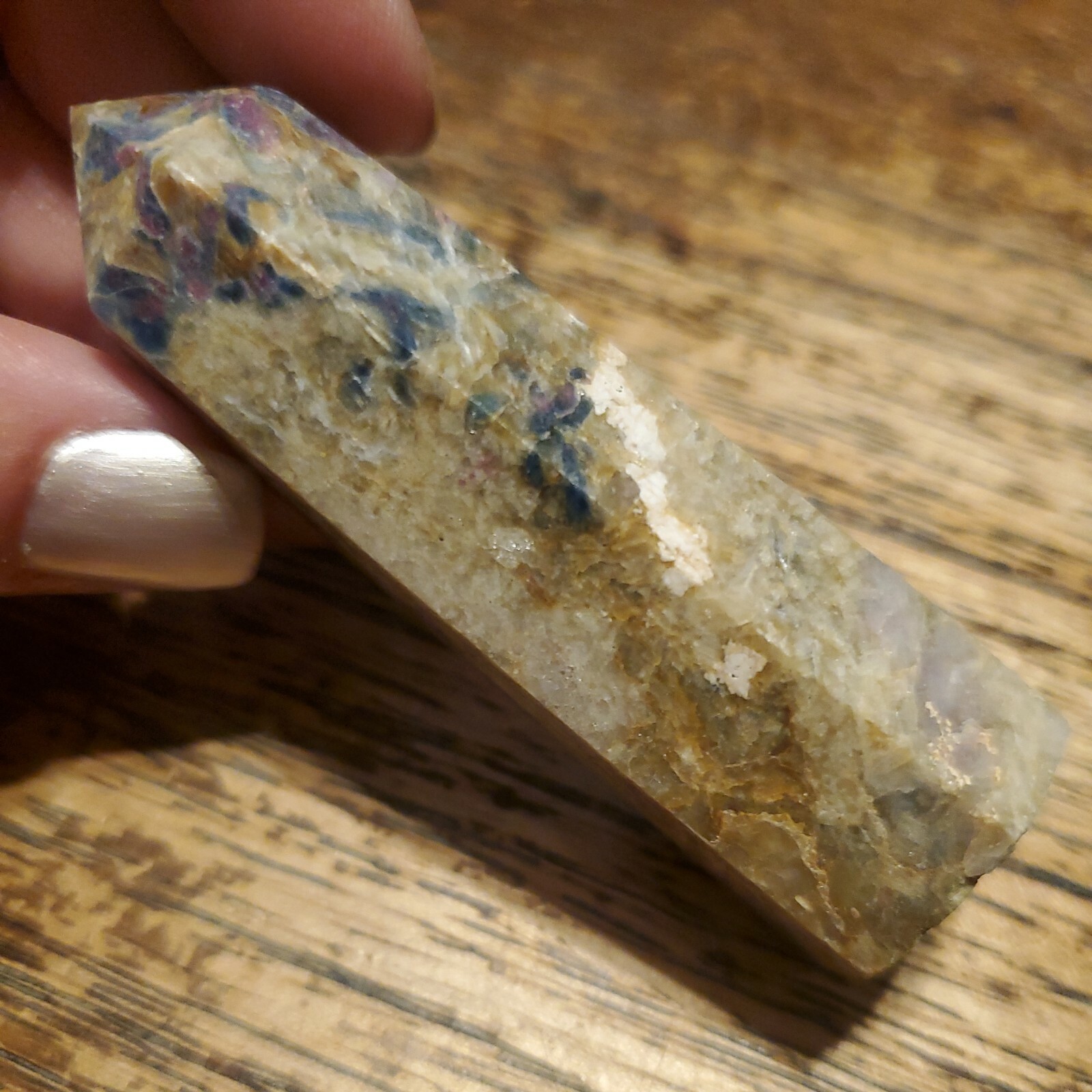 Ruby in Kyanite Crystal Tower Point 3.01in tall, 74g